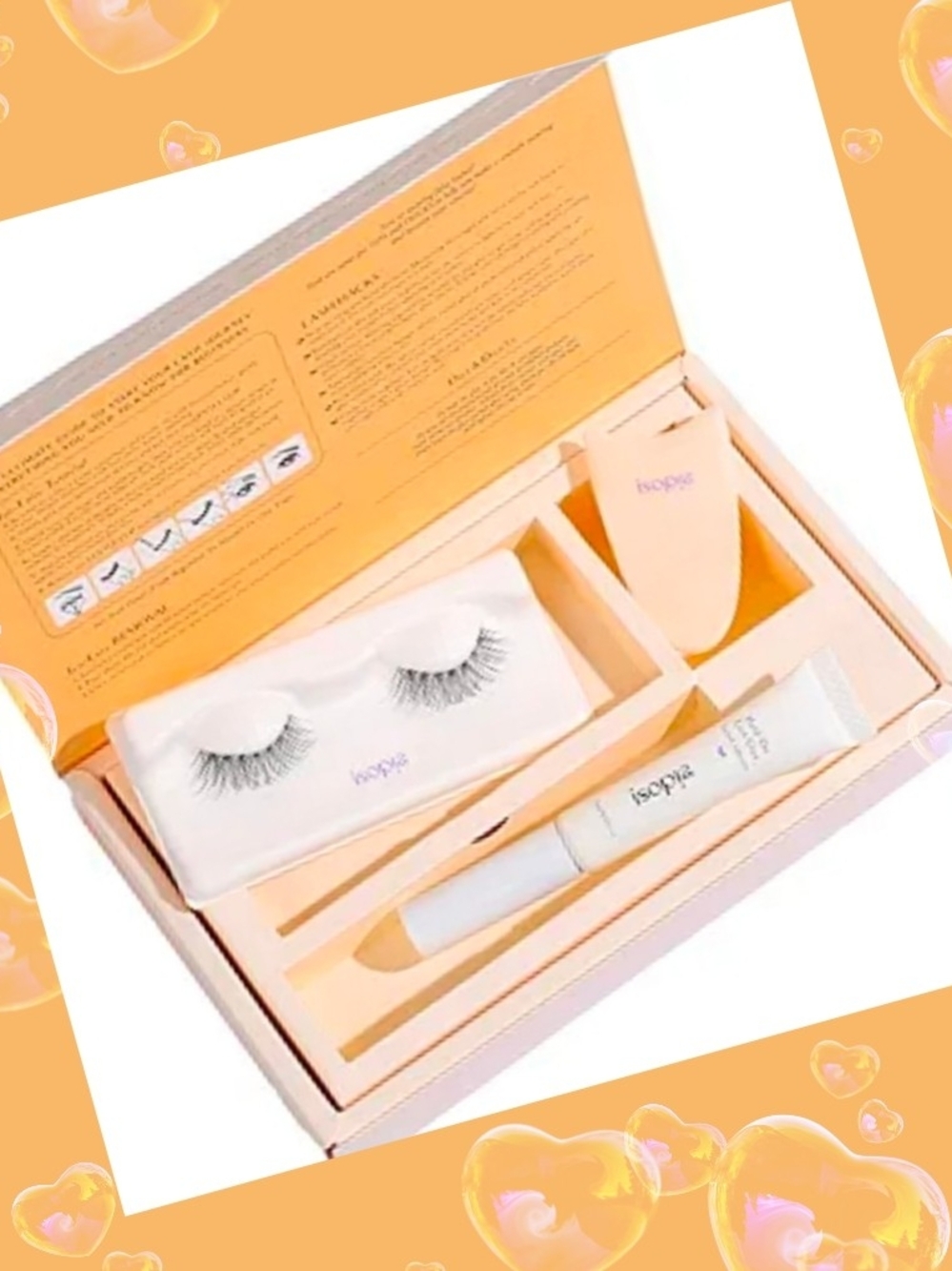 2 Sets Of ISOPIA False Eyelashes, Ultra Soft Clear Band Lashes Wispy, Reusable